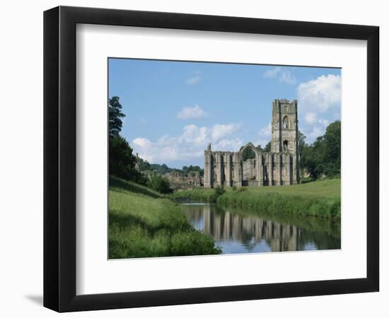 Fountains Abbey, UNESCO World Heritage Site, Yorkshire, England, United Kingdom, Europe-Harding Robert-Framed Photographic Print