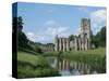 Fountains Abbey, UNESCO World Heritage Site, Yorkshire, England, United Kingdom, Europe-Harding Robert-Stretched Canvas