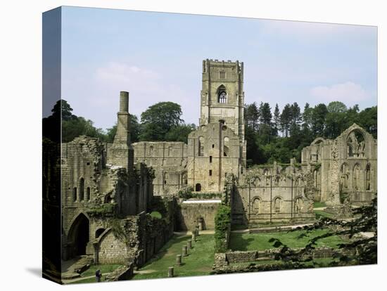 Fountains Abbey, Unesco World Heritage Site, Yorkshire, England, United Kingdom-Philip Craven-Stretched Canvas