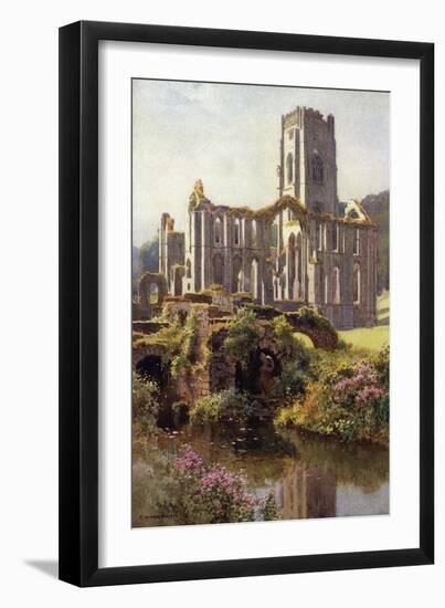 Fountains Abbey-Ernest W Haslehust-Framed Art Print