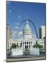 Fountains and Buildings in City of St. Louis, Missouri, United States of America (USA)-Adina Tovy-Mounted Premium Photographic Print