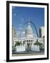 Fountains and Buildings in City of St. Louis, Missouri, United States of America (USA)-Adina Tovy-Framed Premium Photographic Print