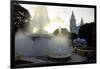 Fountains And The Ponce Cathedral-George Oze-Framed Photographic Print