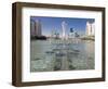 Fountains at Bayterek Tower, Astana, Kazakhstan, Central Asia-Michael Runkel-Framed Photographic Print