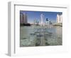 Fountains at Bayterek Tower, Astana, Kazakhstan, Central Asia-Michael Runkel-Framed Photographic Print