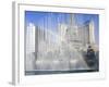 Fountains at Bellagio and Paris Casino, Las Vegas, Nevada, United States of America, North America-Richard Cummins-Framed Photographic Print