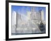 Fountains at Bellagio and Paris Casino, Las Vegas, Nevada, United States of America, North America-Richard Cummins-Framed Photographic Print