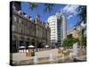 Fountains in City Square, Leeds, West Yorkshire, England, Uk-Peter Richardson-Stretched Canvas