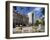 Fountains in City Square, Leeds, West Yorkshire, England, Uk-Peter Richardson-Framed Photographic Print