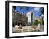 Fountains in City Square, Leeds, West Yorkshire, England, Uk-Peter Richardson-Framed Photographic Print