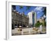 Fountains in City Square, Leeds, West Yorkshire, England, Uk-Peter Richardson-Framed Photographic Print