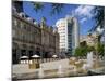 Fountains in City Square, Leeds, West Yorkshire, England, Uk-Peter Richardson-Mounted Photographic Print