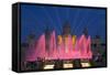 Fountains in Front of the National Museum of Art, Plaza D'Espanya, Barcelona-Gavin Hellier-Framed Stretched Canvas