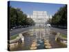 Fountains in Front of the Palace of Parliament, Former Ceausescu Palace, Bucharest, Romania, Europe-Marco Cristofori-Stretched Canvas