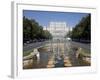 Fountains in Front of the Palace of Parliament, Former Ceausescu Palace, Bucharest, Romania, Europe-Marco Cristofori-Framed Photographic Print