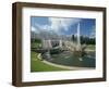 Fountains in Front of the Summer Palace at Petrodvorets in St. Petersburg, Russia, Europe-Gavin Hellier-Framed Photographic Print