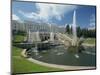 Fountains in Front of the Summer Palace at Petrodvorets in St. Petersburg, Russia, Europe-Gavin Hellier-Mounted Photographic Print