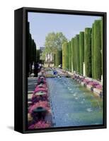 Fountains in Gardens, Cordoba, Andalucia (Andalusia), Spain-James Emmerson-Framed Stretched Canvas