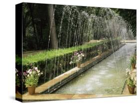 Fountains in Maria Luisa Park, Seville, Andalucia, Spain-Nedra Westwater-Stretched Canvas