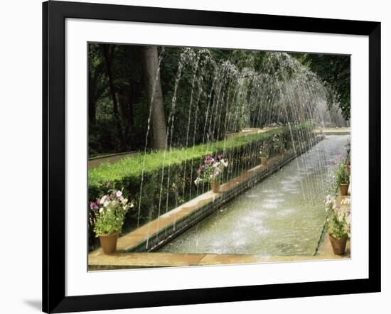 Fountains in Maria Luisa Park, Seville, Andalucia, Spain-Nedra Westwater-Framed Photographic Print