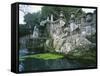 Fountains in the Gardens of the Villa Lante, Bagnaia, Lazio, Italy, Europe-Michael Newton-Framed Stretched Canvas