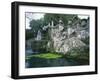 Fountains in the Gardens of the Villa Lante, Bagnaia, Lazio, Italy, Europe-Michael Newton-Framed Photographic Print