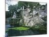 Fountains in the Gardens of the Villa Lante, Bagnaia, Lazio, Italy, Europe-Michael Newton-Mounted Photographic Print