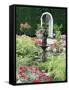 Fountains in the Italian Garden, Butchart Gardens, Saanich Peninsula, British Columbia-Ruth Tomlinson-Framed Stretched Canvas