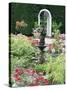 Fountains in the Italian Garden, Butchart Gardens, Saanich Peninsula, British Columbia-Ruth Tomlinson-Stretched Canvas