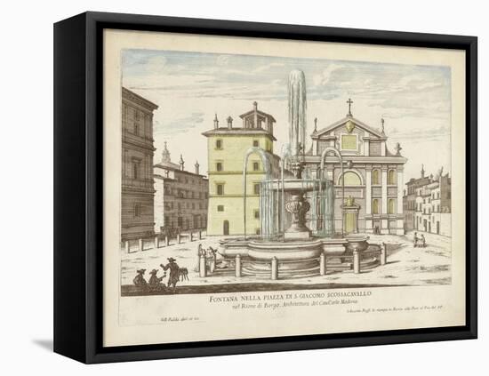 Fountains of Rome I-Vision Studio-Framed Stretched Canvas