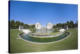 Fountains of the Trocadero Gardens, Paris, France, Europe-Gabrielle and Michel Therin-Weise-Stretched Canvas