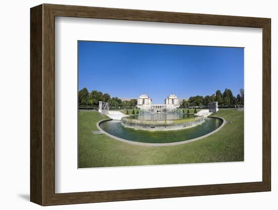 Fountains of the Trocadero Gardens, Paris, France, Europe-Gabrielle and Michel Therin-Weise-Framed Photographic Print