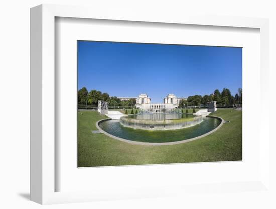 Fountains of the Trocadero Gardens, Paris, France, Europe-Gabrielle and Michel Therin-Weise-Framed Photographic Print