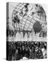 Fountains Surrounding Unisphere at New York World's Fair Closing Day-Henry Groskinsky-Stretched Canvas