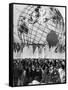 Fountains Surrounding Unisphere at New York World's Fair Closing Day-Henry Groskinsky-Framed Stretched Canvas