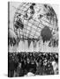 Fountains Surrounding Unisphere at New York World's Fair Closing Day-Henry Groskinsky-Stretched Canvas