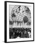 Fountains Surrounding Unisphere at New York World's Fair Closing Day-Henry Groskinsky-Framed Photographic Print