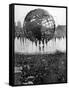 Fountains Surrounding Unisphere at New York World's Fair on Its Closing Day-Henry Groskinsky-Framed Stretched Canvas