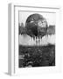 Fountains Surrounding Unisphere at New York World's Fair on Its Closing Day-Henry Groskinsky-Framed Photographic Print