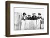 Four Adult Sisters Pose Along a Fence, Ca. 1910-null-Framed Photographic Print