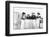 Four Adult Sisters Pose Along a Fence, Ca. 1910-null-Framed Photographic Print