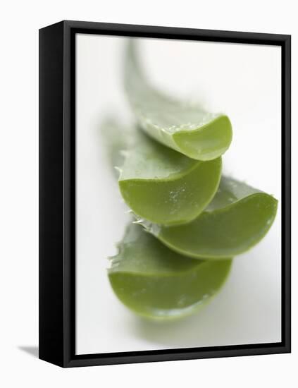 Four Aloe Vera Leaves, in a Pile-null-Framed Stretched Canvas