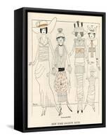 Four American Fashion Conscious Debutantes of New York-John Held-Framed Stretched Canvas