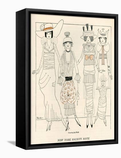 Four American Fashion Conscious Debutantes of New York-John Held-Framed Stretched Canvas