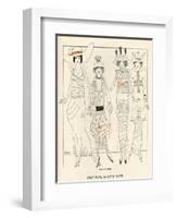 Four American Fashion Conscious Debutantes of New York-John Held-Framed Art Print