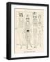 Four American Fashion Conscious Debutantes of New York-John Held-Framed Art Print