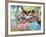 Four Ballerinas on the Stage-Edgar Degas-Framed Giclee Print