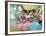 Four Ballerinas on the Stage-Edgar Degas-Framed Giclee Print