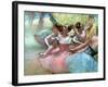 Four Ballerinas on the Stage-Edgar Degas-Framed Giclee Print