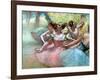 Four Ballerinas on the Stage-Edgar Degas-Framed Giclee Print